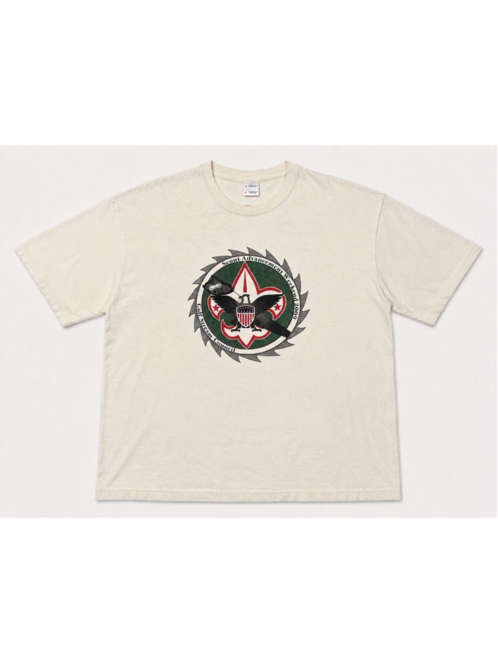Boy Scouts of America Ivory TShirt Mens XL 2009 Scout Advancement Gulf Stream